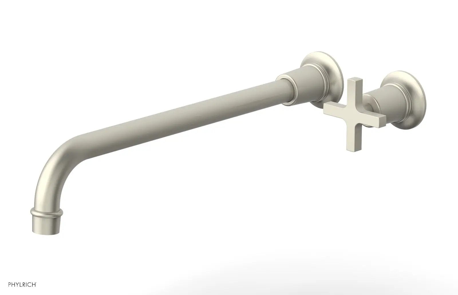 Phylrich HEX MODERN 14" Single Handle Wall Lavatory Set - Cross Handle by Phylrich