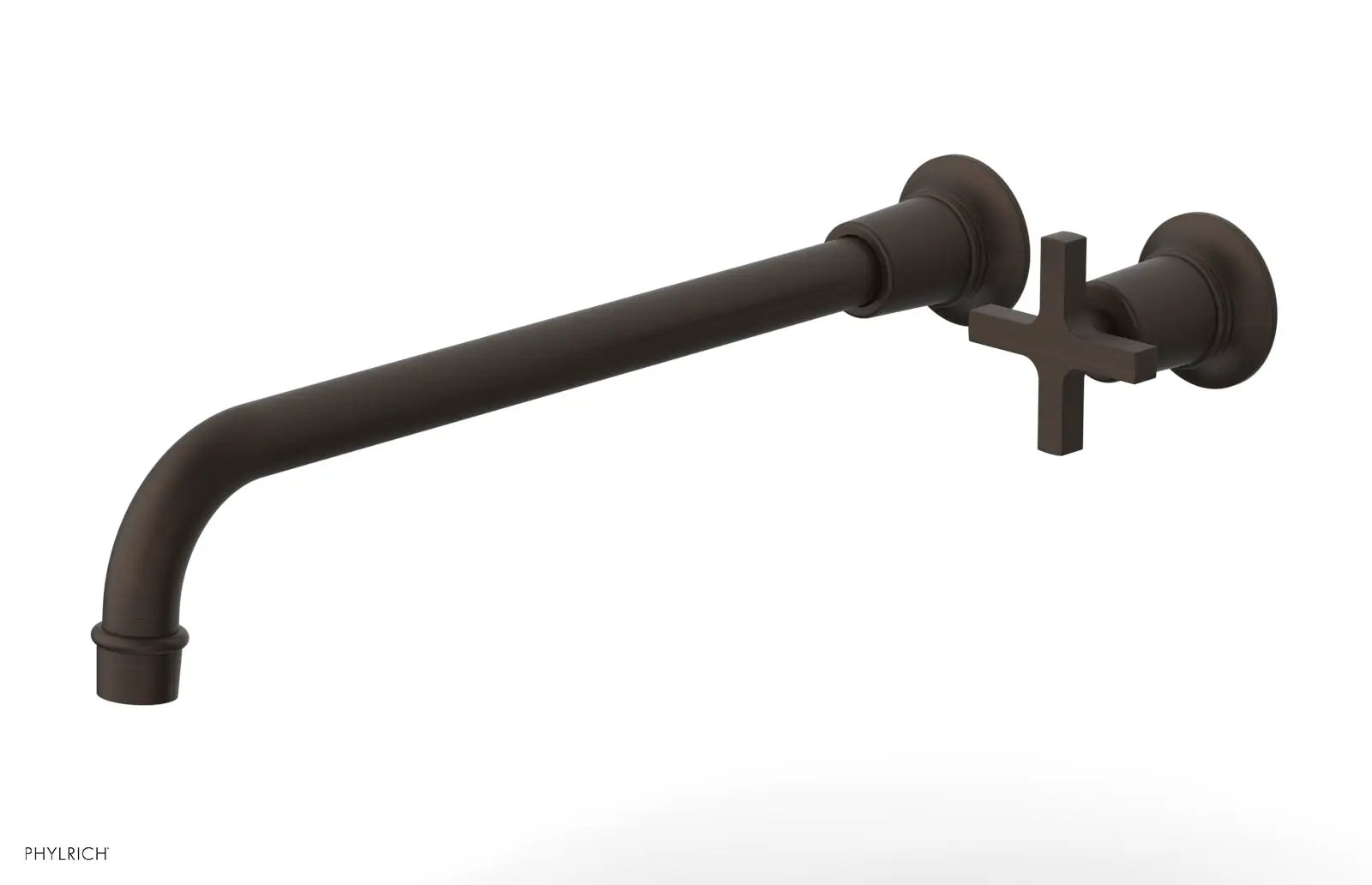 Phylrich HEX MODERN 14" Single Handle Wall Lavatory Set - Cross Handle by Phylrich