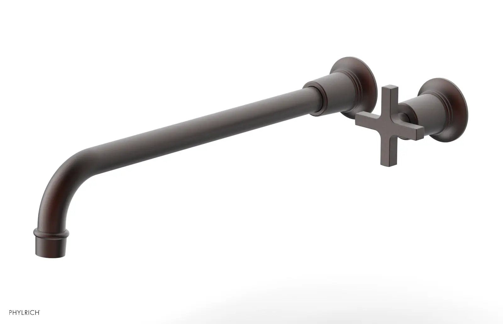 Phylrich HEX MODERN 14" Single Handle Wall Lavatory Set - Cross Handle by Phylrich