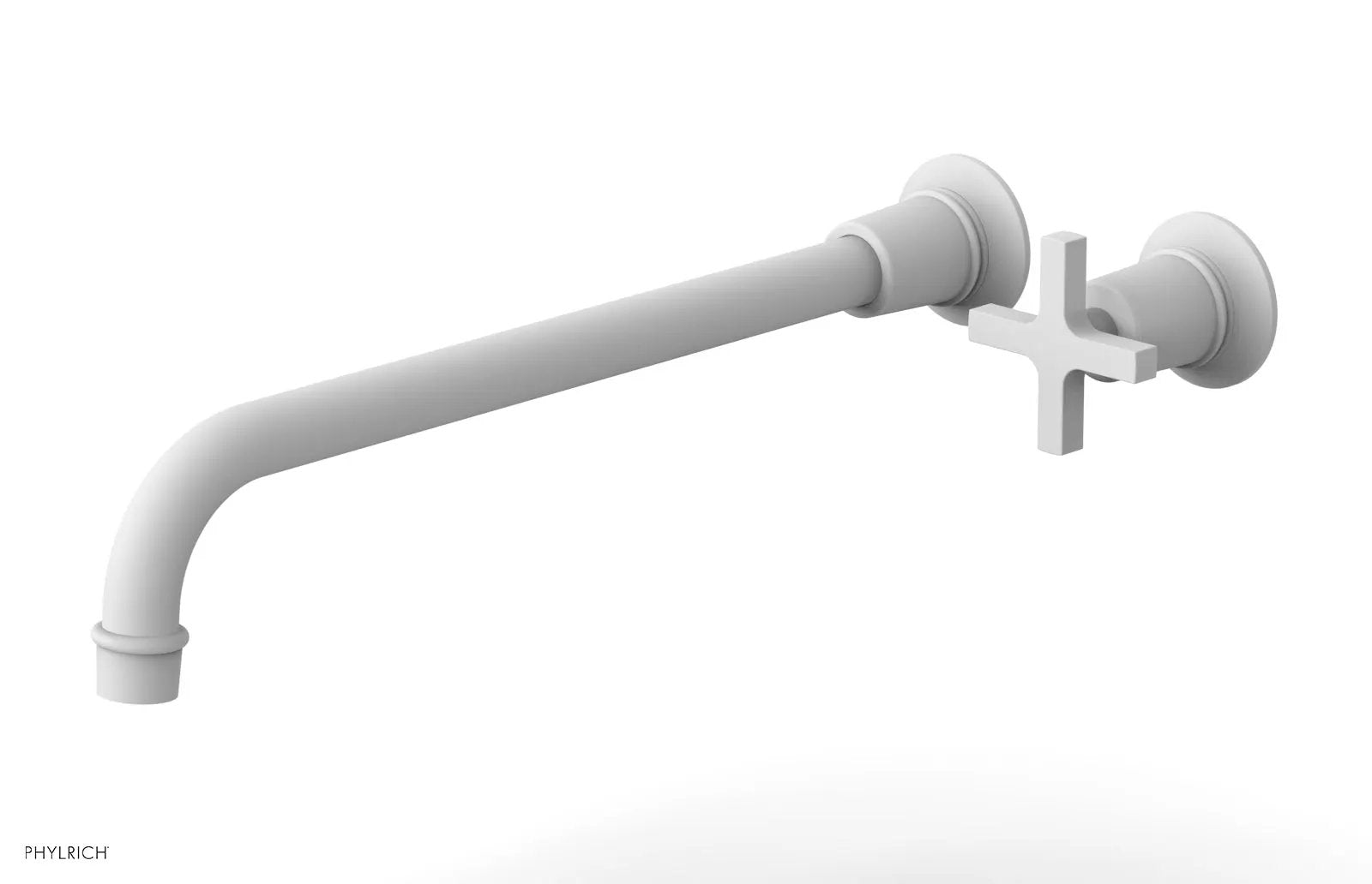 Phylrich HEX MODERN 14" Single Handle Wall Lavatory Set - Cross Handle by Phylrich
