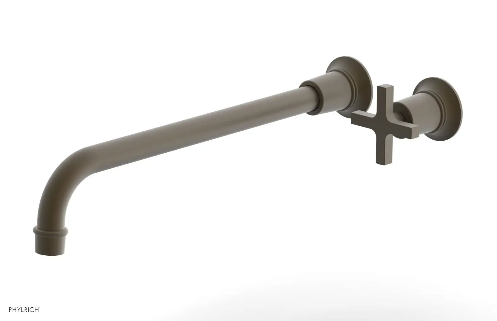 Phylrich HEX MODERN 14" Single Handle Wall Lavatory Set - Cross Handle by Phylrich