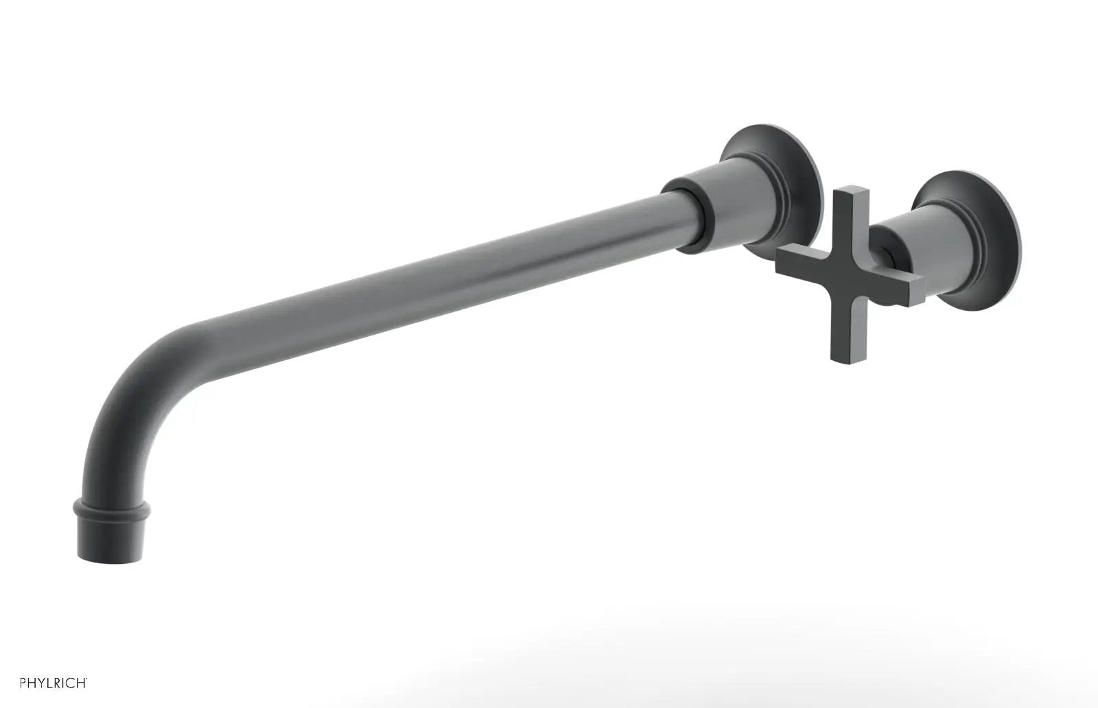 Phylrich HEX MODERN 14" Single Handle Wall Lavatory Set - Cross Handle by Phylrich