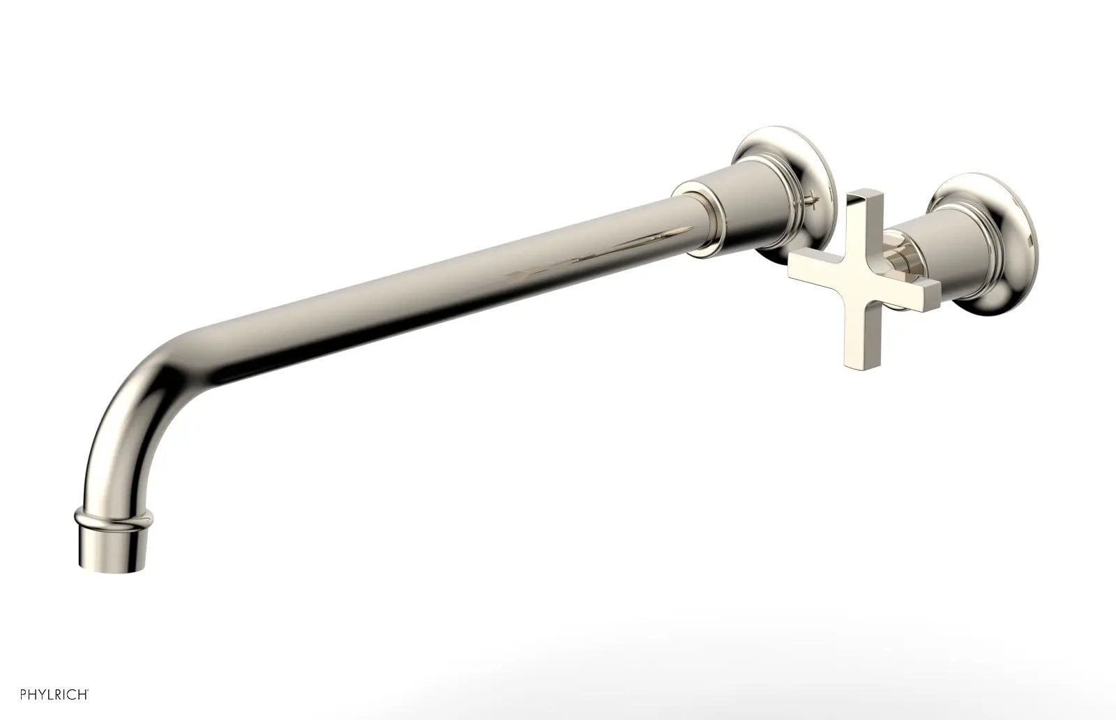 Phylrich HEX MODERN 14" Single Handle Wall Lavatory Set - Cross Handle by Phylrich