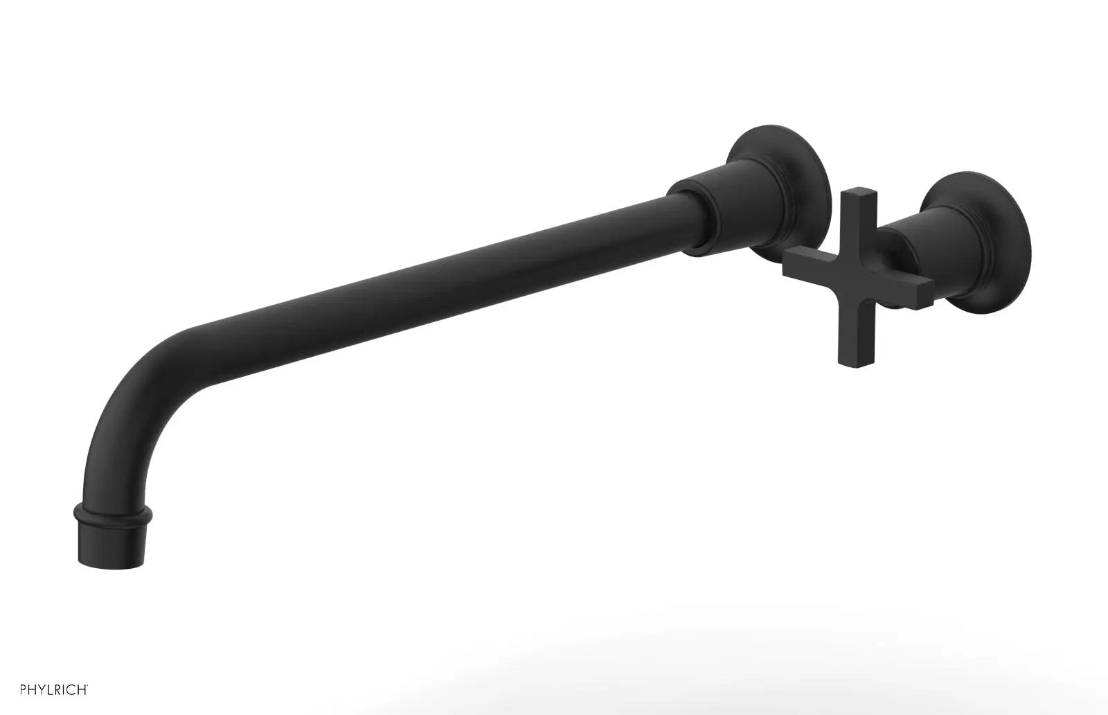 Phylrich HEX MODERN 14" Single Handle Wall Lavatory Set - Cross Handle by Phylrich