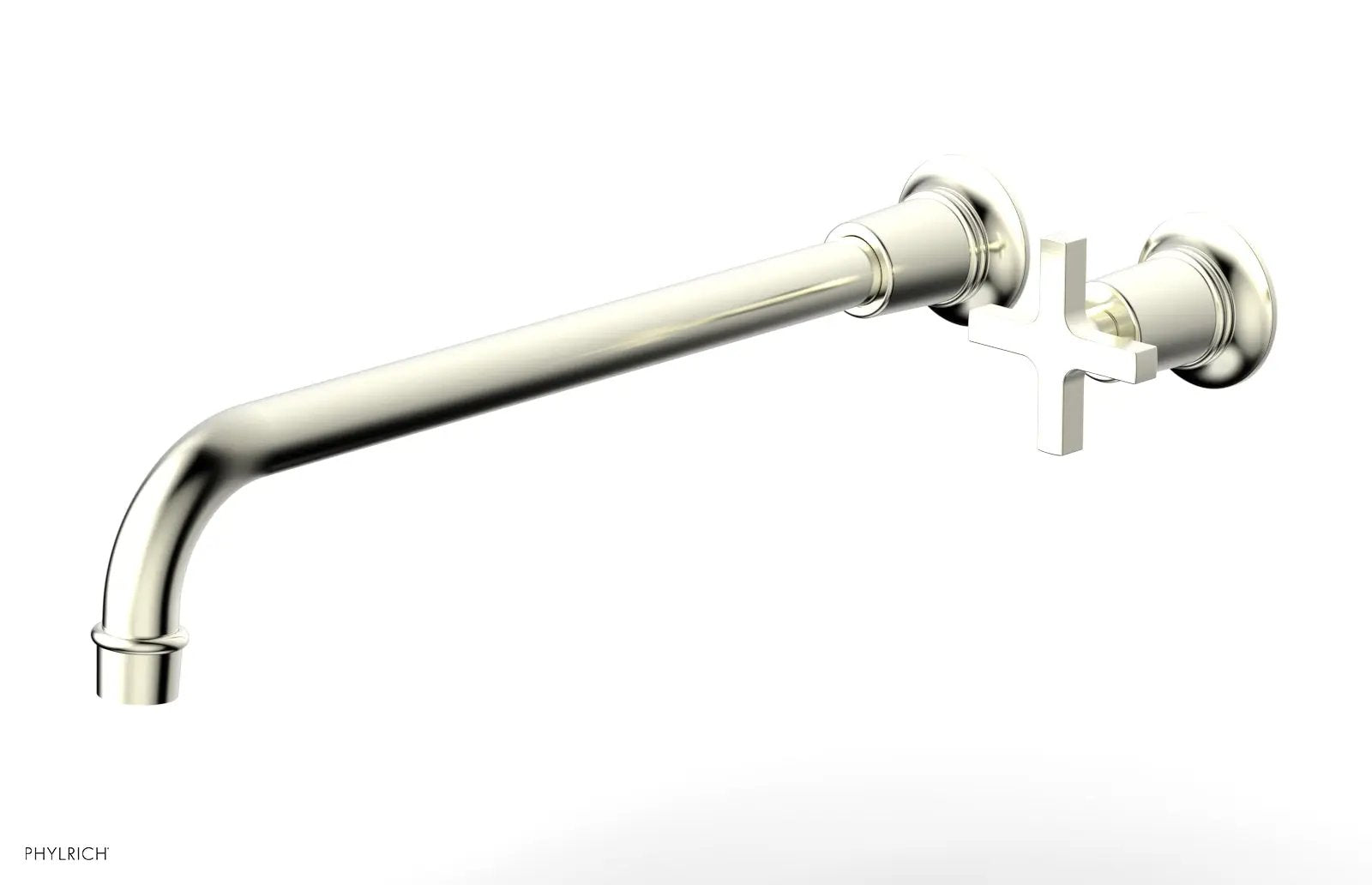 Phylrich HEX MODERN 14" Single Handle Wall Lavatory Set - Cross Handle by Phylrich