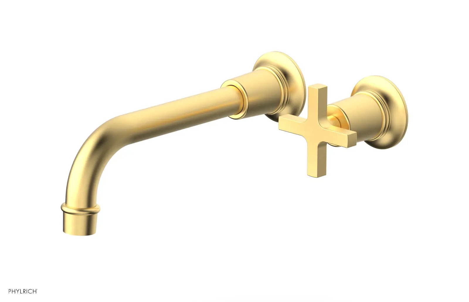 Phylrich HEX MODERN Single Handle Wall Lavatory Set - Cross Handle by Phylrich