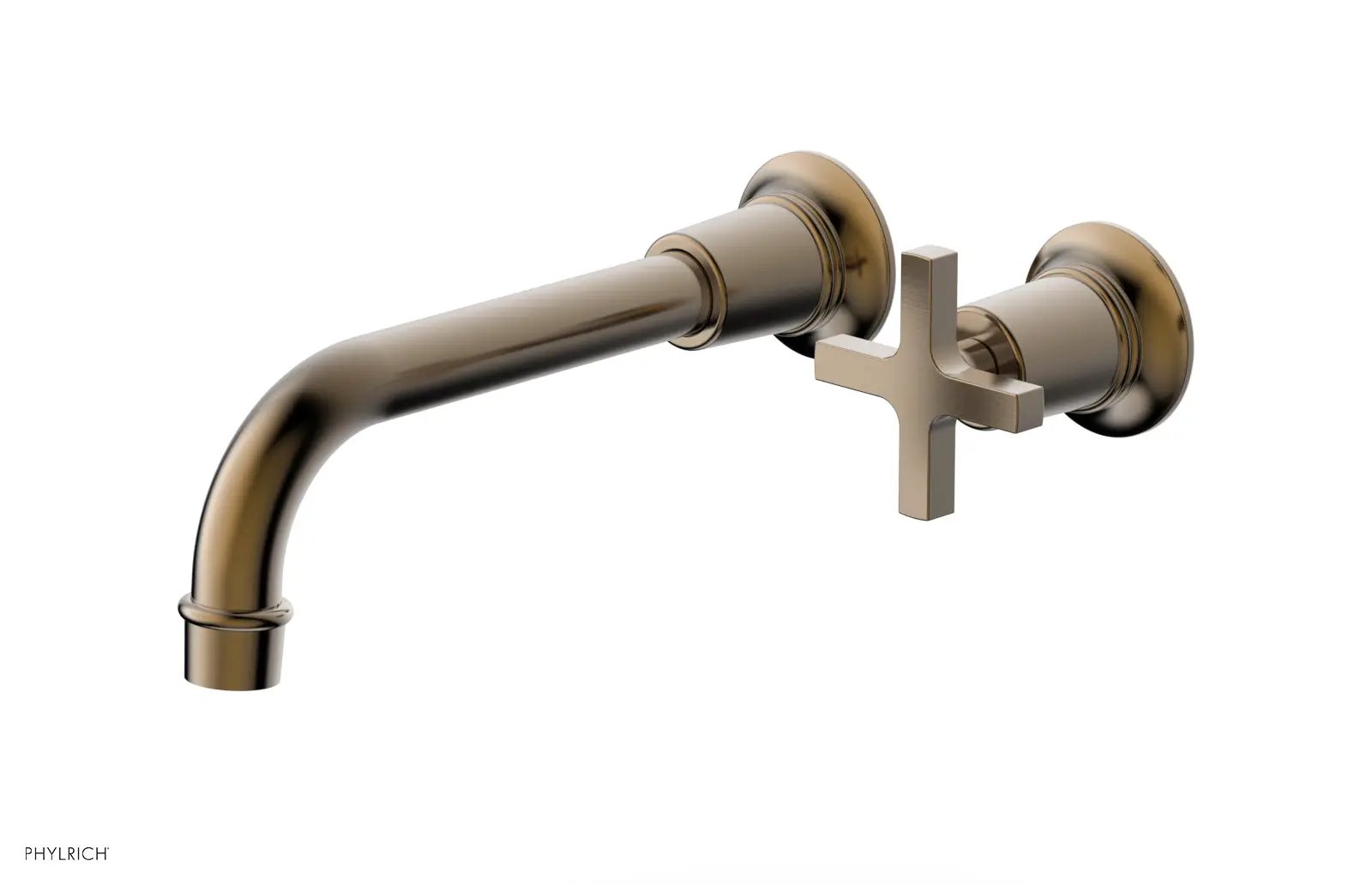 Phylrich HEX MODERN Single Handle Wall Lavatory Set - Cross Handle by Phylrich