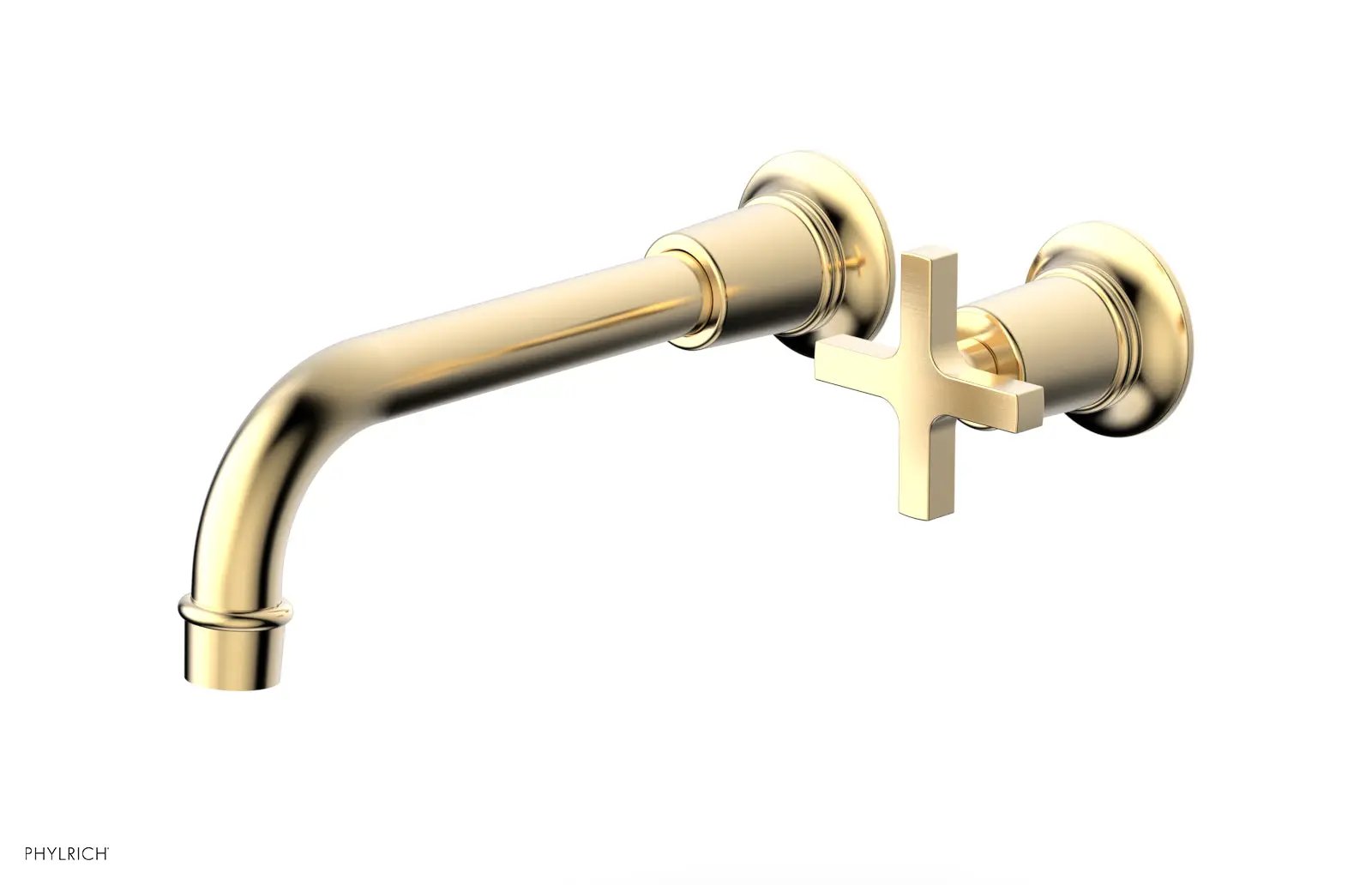 Phylrich HEX MODERN Single Handle Wall Lavatory Set - Cross Handle by Phylrich