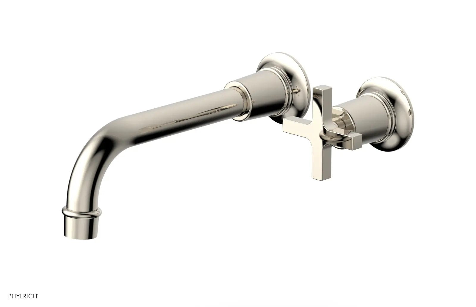 Phylrich HEX MODERN Single Handle Wall Lavatory Set - Cross Handle by Phylrich