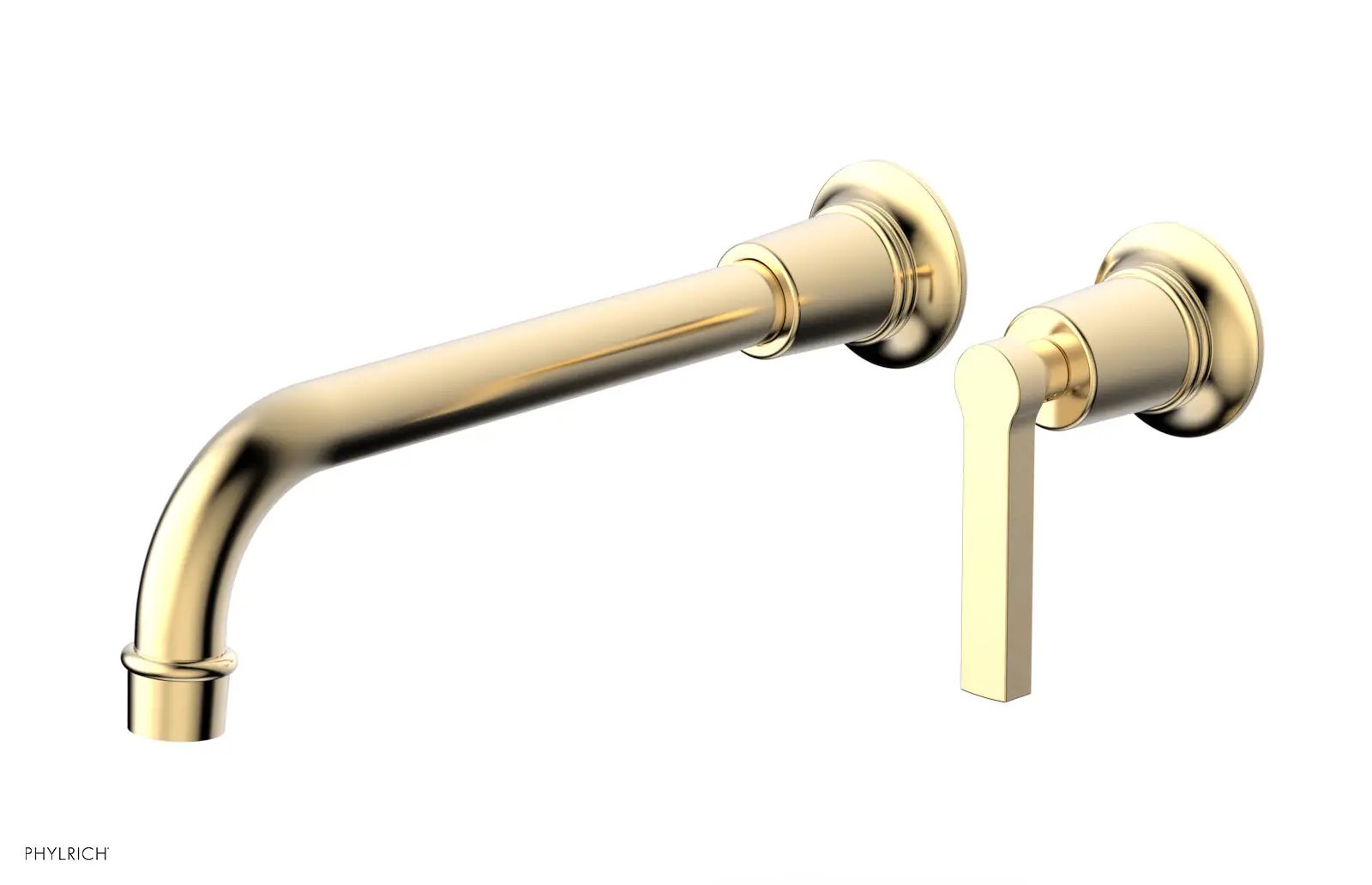 Phylrich HEX MODERN 10" Single Handle Wall Lavatory Set - Lever Handle by Phylrich