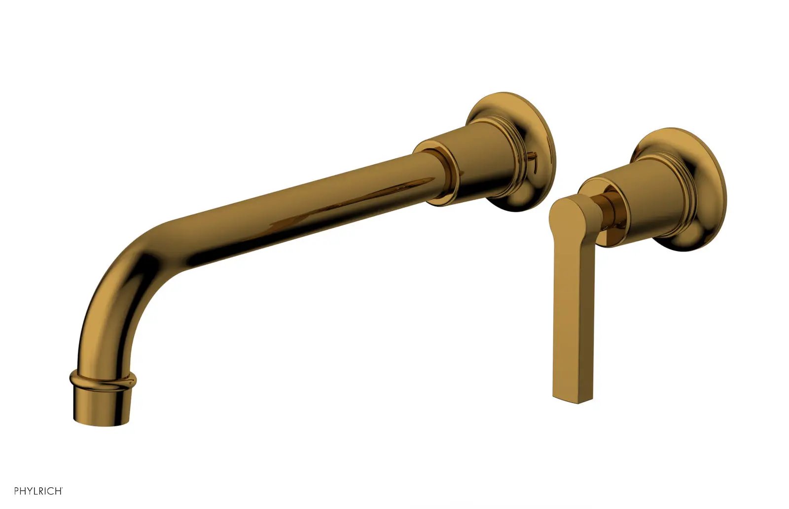 Phylrich HEX MODERN 10" Single Handle Wall Lavatory Set - Lever Handle by Phylrich