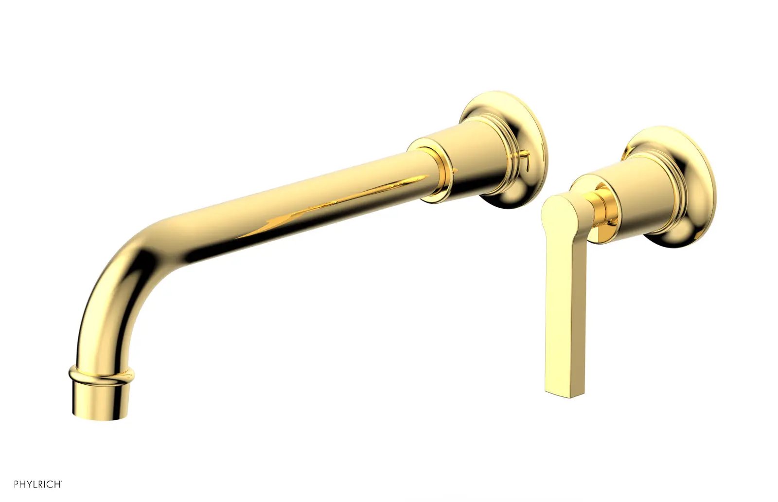 Phylrich HEX MODERN 10" Single Handle Wall Lavatory Set - Lever Handle by Phylrich