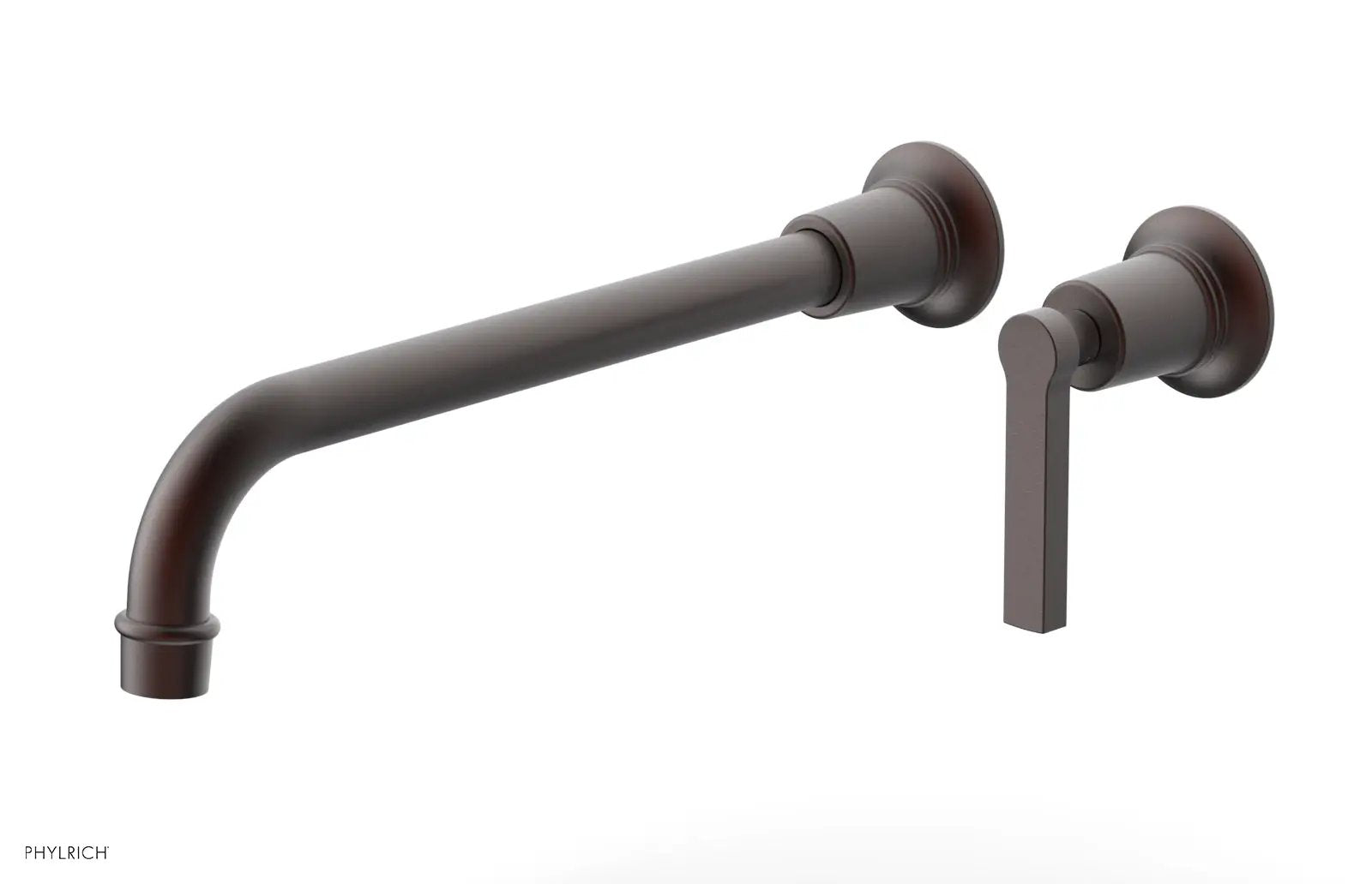 Phylrich HEX MODERN 12" Single Handle Wall Lavatory Set - Lever Handle by Phylrich