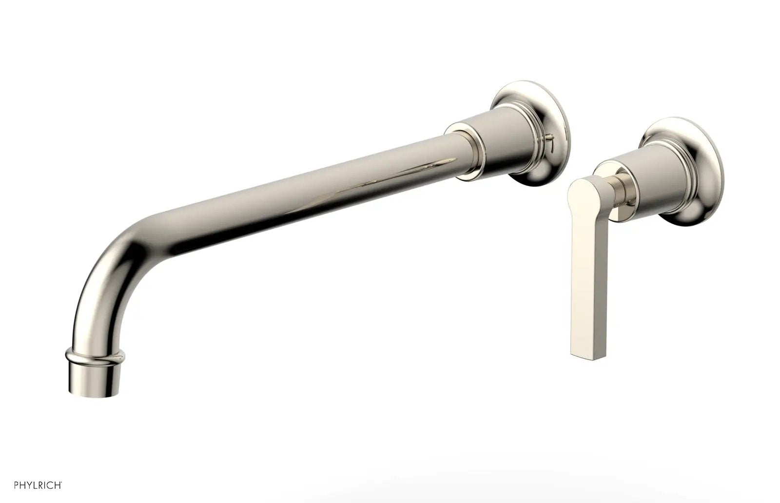Phylrich HEX MODERN 12" Single Handle Wall Lavatory Set - Lever Handle by Phylrich