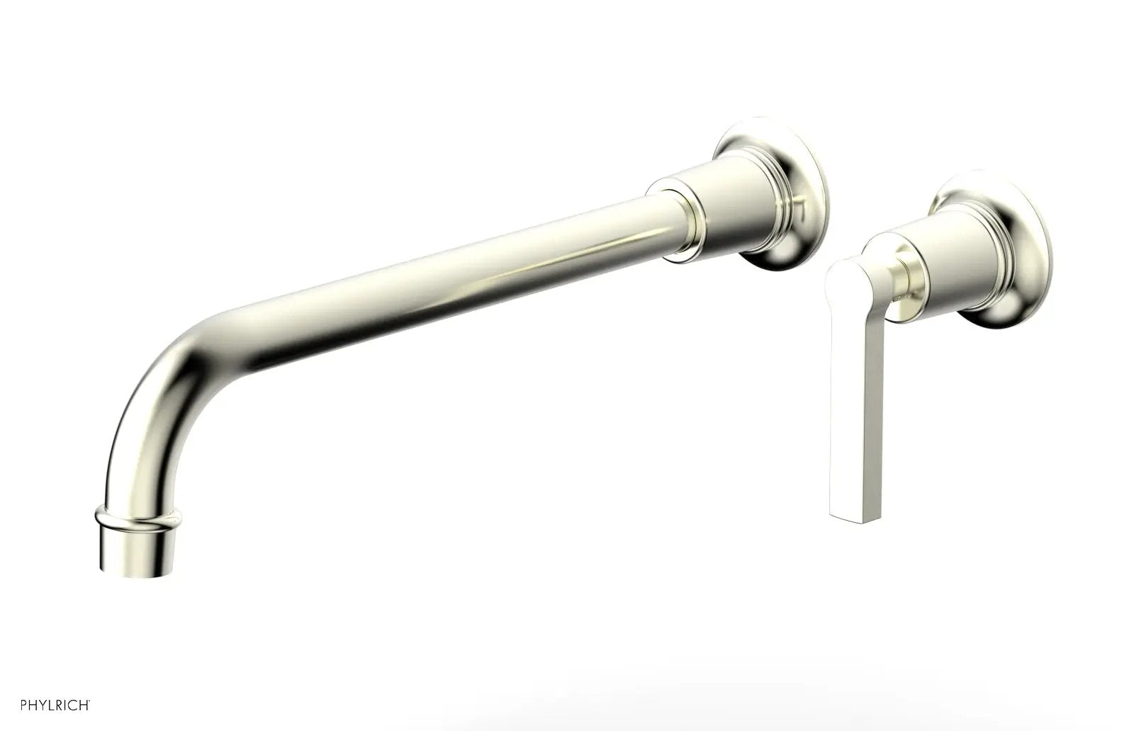 Phylrich HEX MODERN 12" Single Handle Wall Lavatory Set - Lever Handle by Phylrich