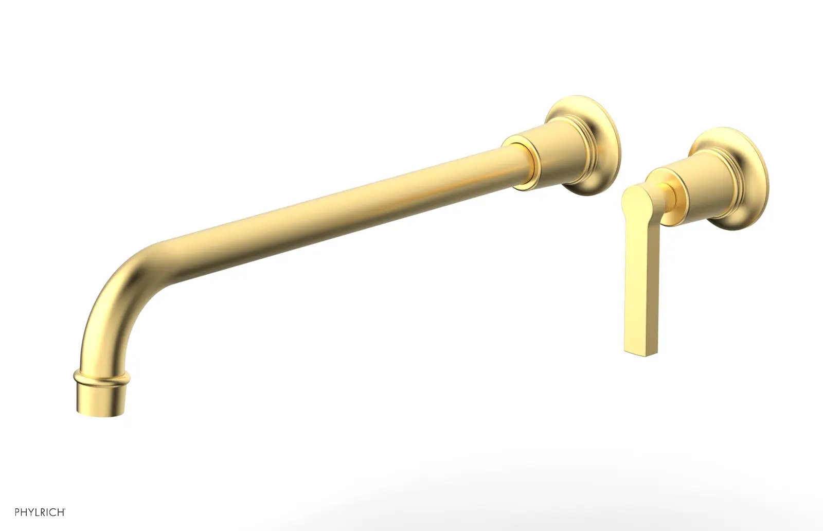 Phylrich HEX MODERN 14" Single Handle Wall Lavatory Set - Lever Handle by Phylrich