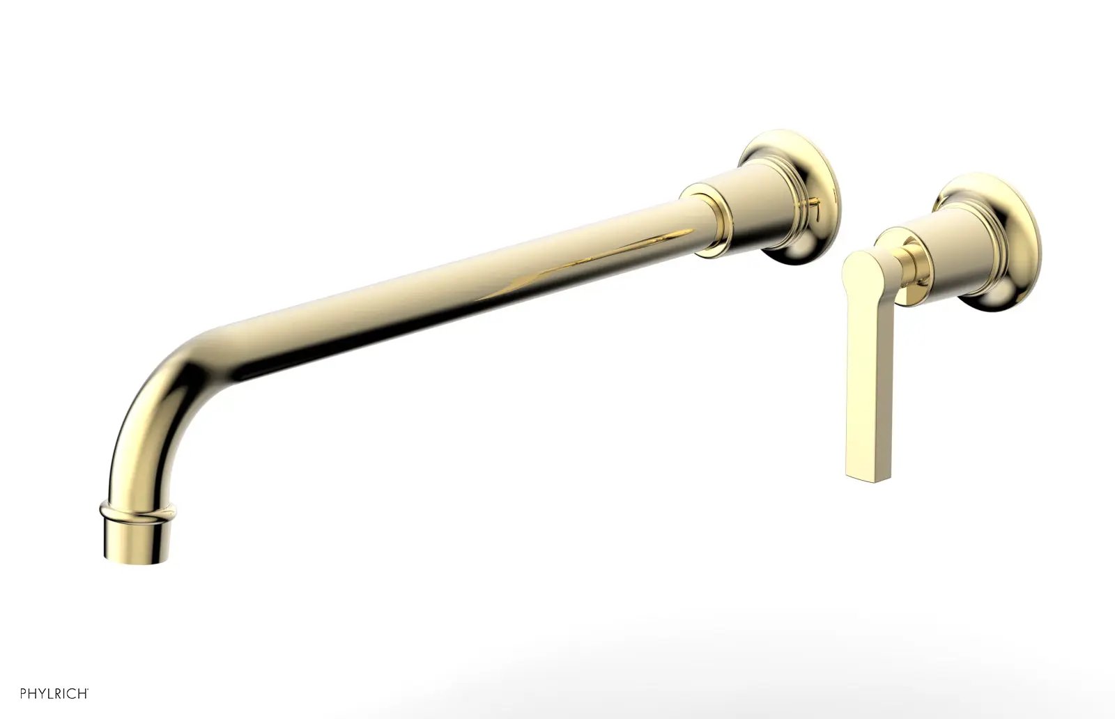 Phylrich HEX MODERN 14" Single Handle Wall Lavatory Set - Lever Handle by Phylrich