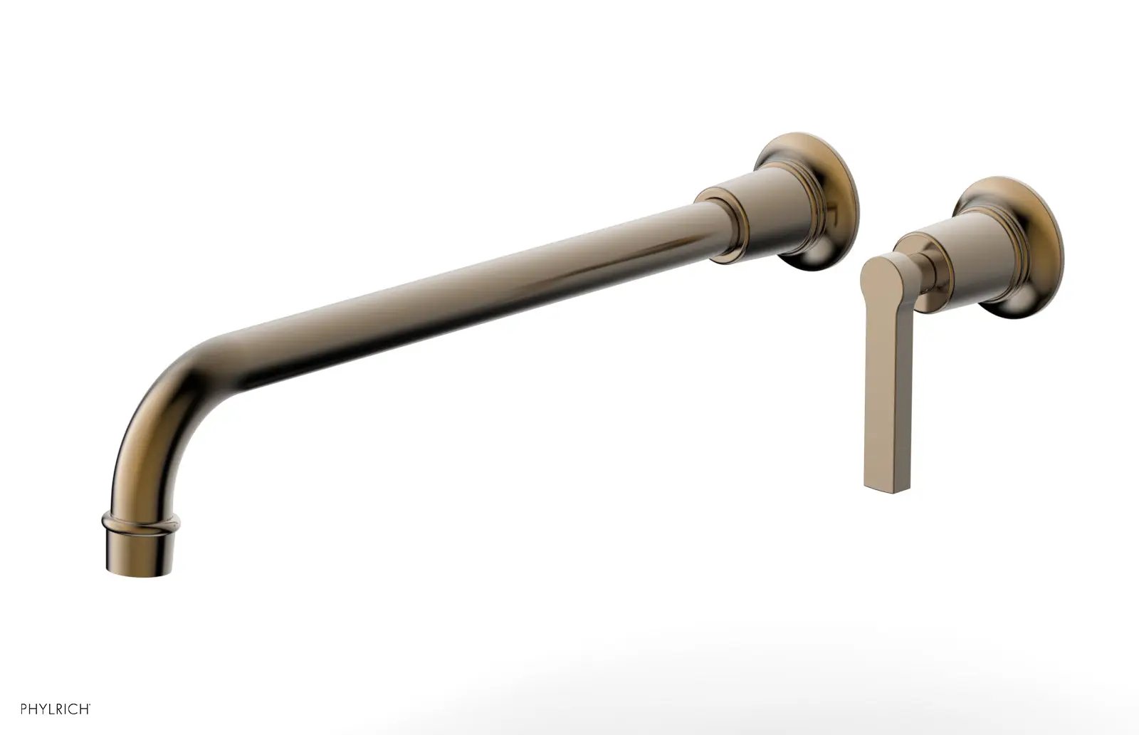 Phylrich HEX MODERN 14" Single Handle Wall Lavatory Set - Lever Handle by Phylrich