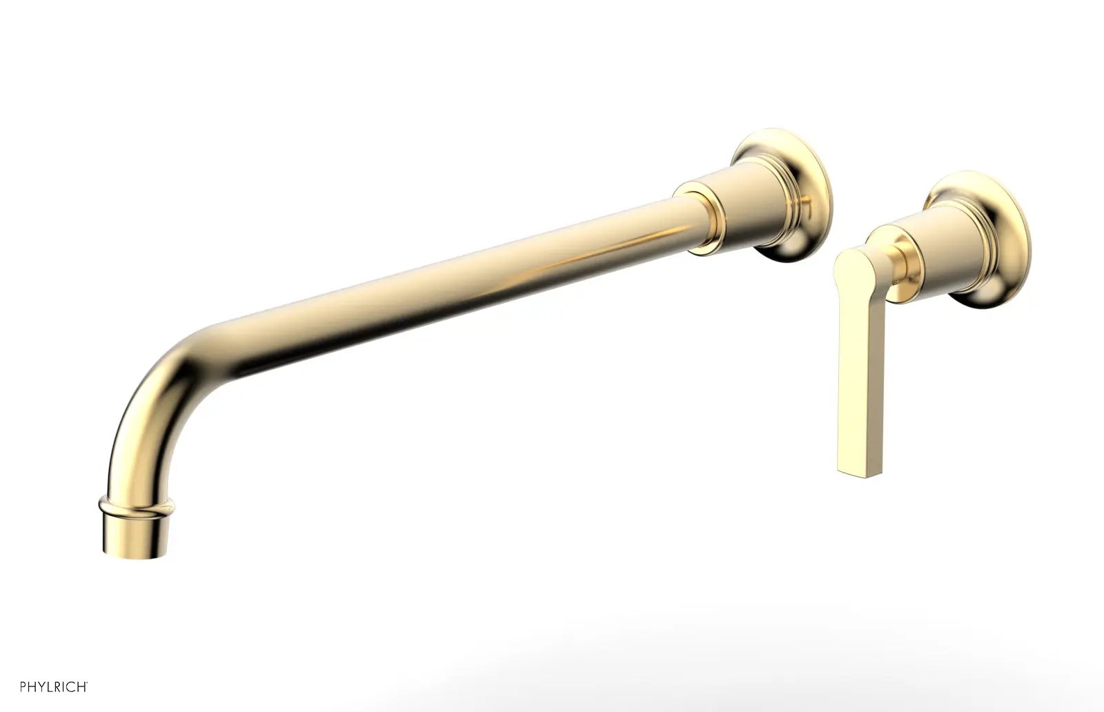 Phylrich HEX MODERN 14" Single Handle Wall Lavatory Set - Lever Handle by Phylrich