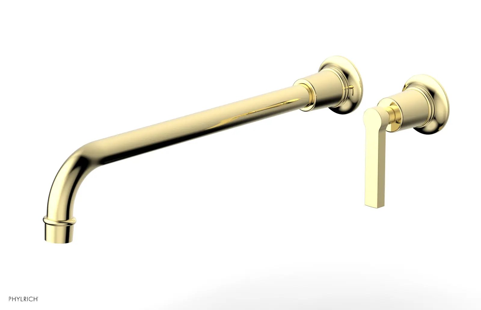 Phylrich HEX MODERN 14" Single Handle Wall Lavatory Set - Lever Handle by Phylrich