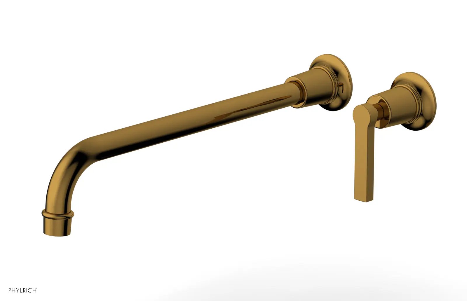 Phylrich HEX MODERN 14" Single Handle Wall Lavatory Set - Lever Handle by Phylrich