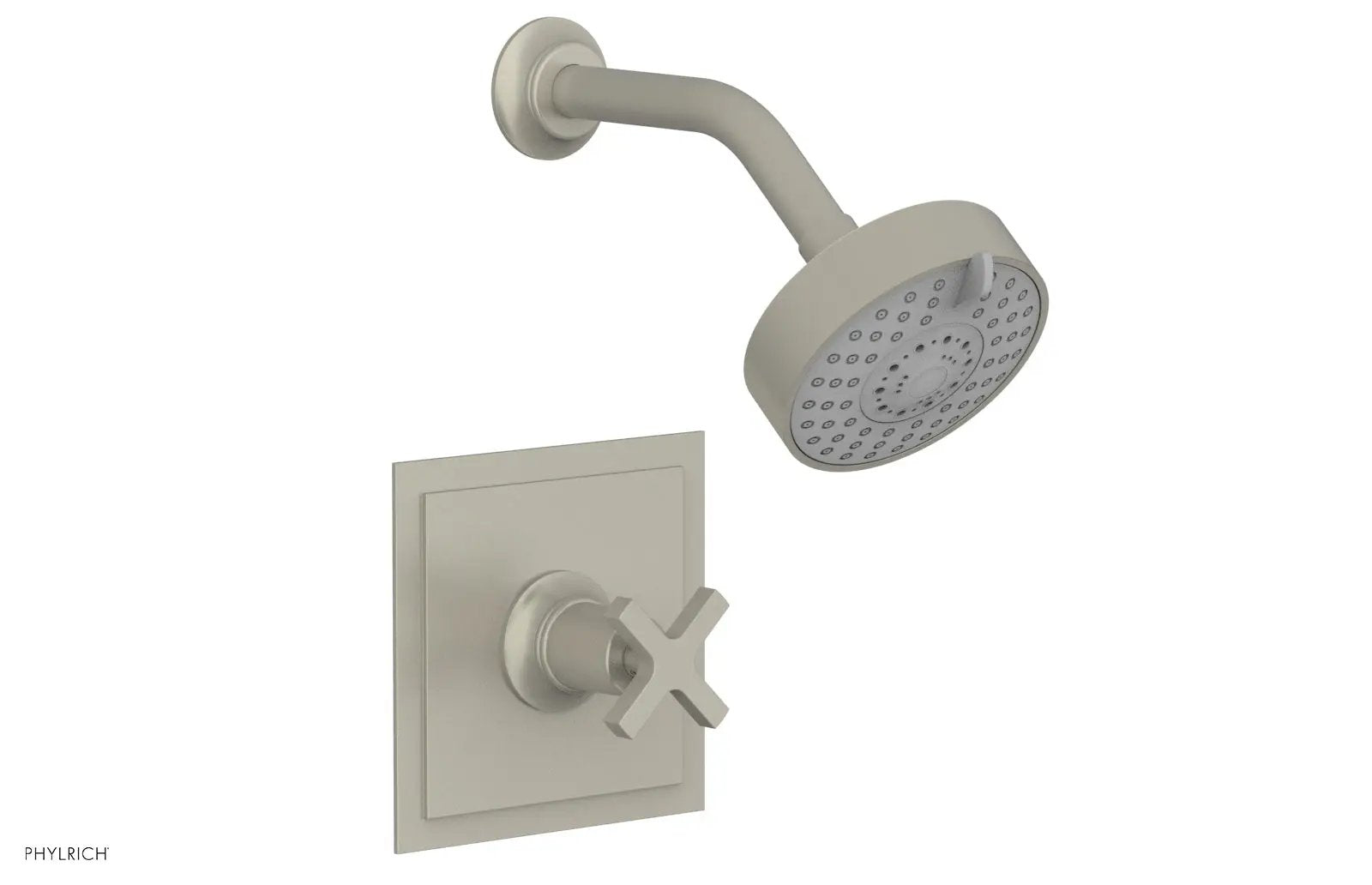 Phylrich HEX MODERN Pressure Balance Shower Set - Cross Handle by Phylrich