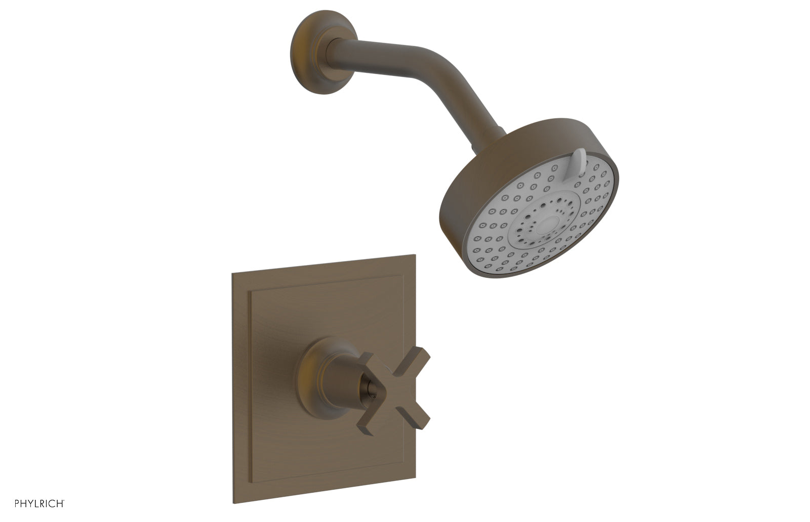 Phylrich HEX MODERN Pressure Balance Shower Set - Cross Handle