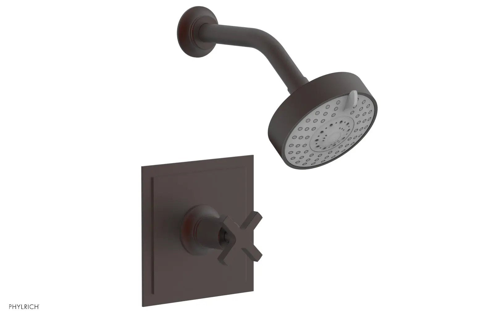 Phylrich HEX MODERN Pressure Balance Shower Set - Cross Handle by Phylrich