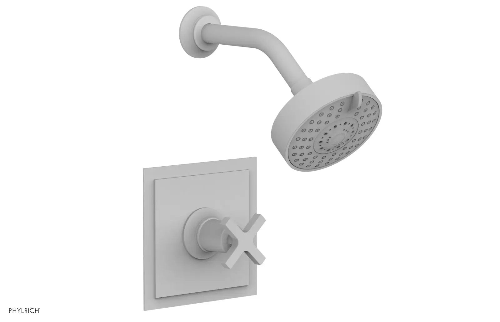 Phylrich HEX MODERN Pressure Balance Shower Set - Cross Handle by Phylrich