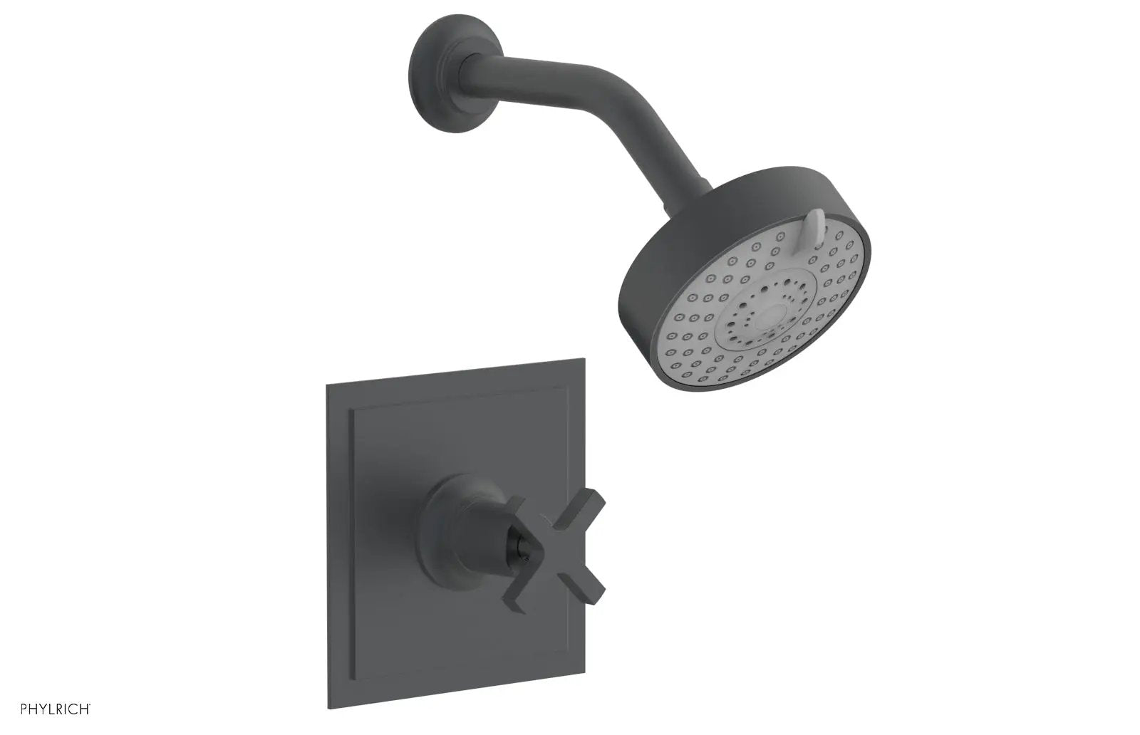 Phylrich HEX MODERN Pressure Balance Shower Set - Cross Handle by Phylrich