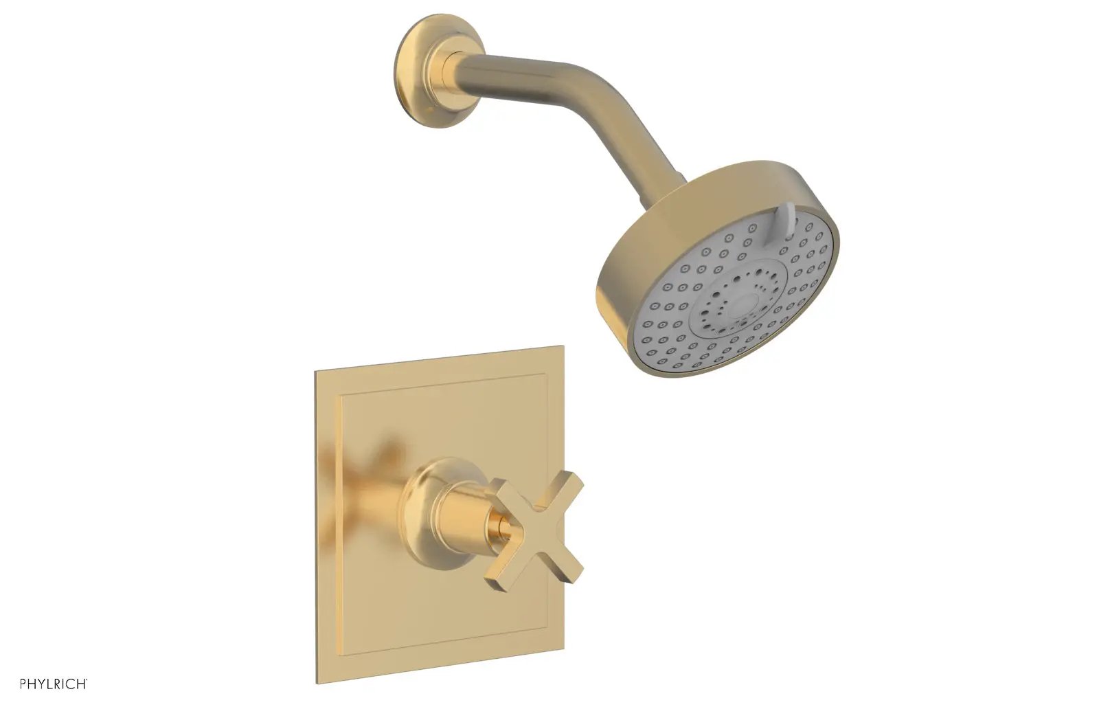 Phylrich HEX MODERN Pressure Balance Shower Set - Cross Handle by Phylrich