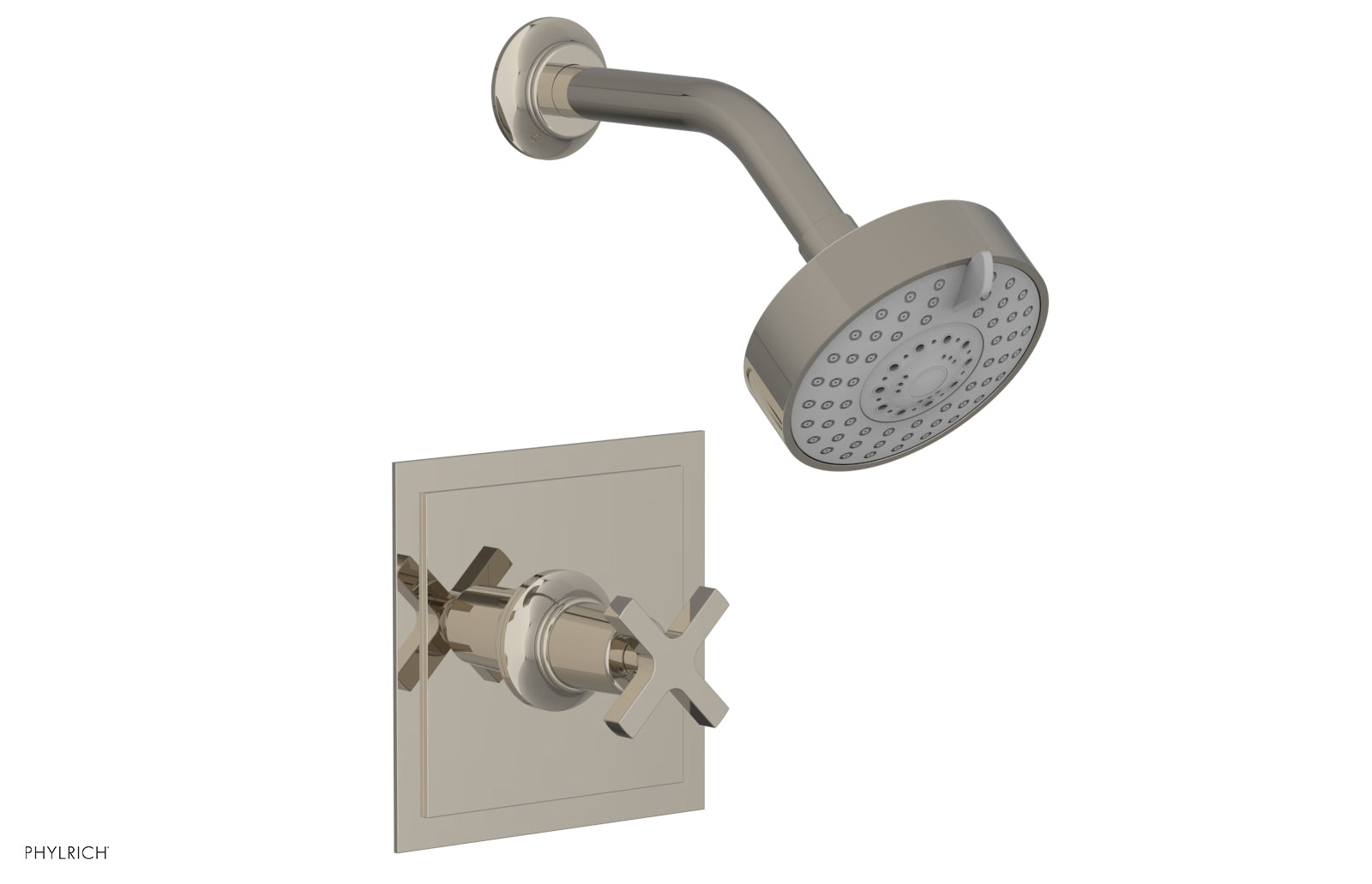 Phylrich HEX MODERN Pressure Balance Shower Set - Cross Handle