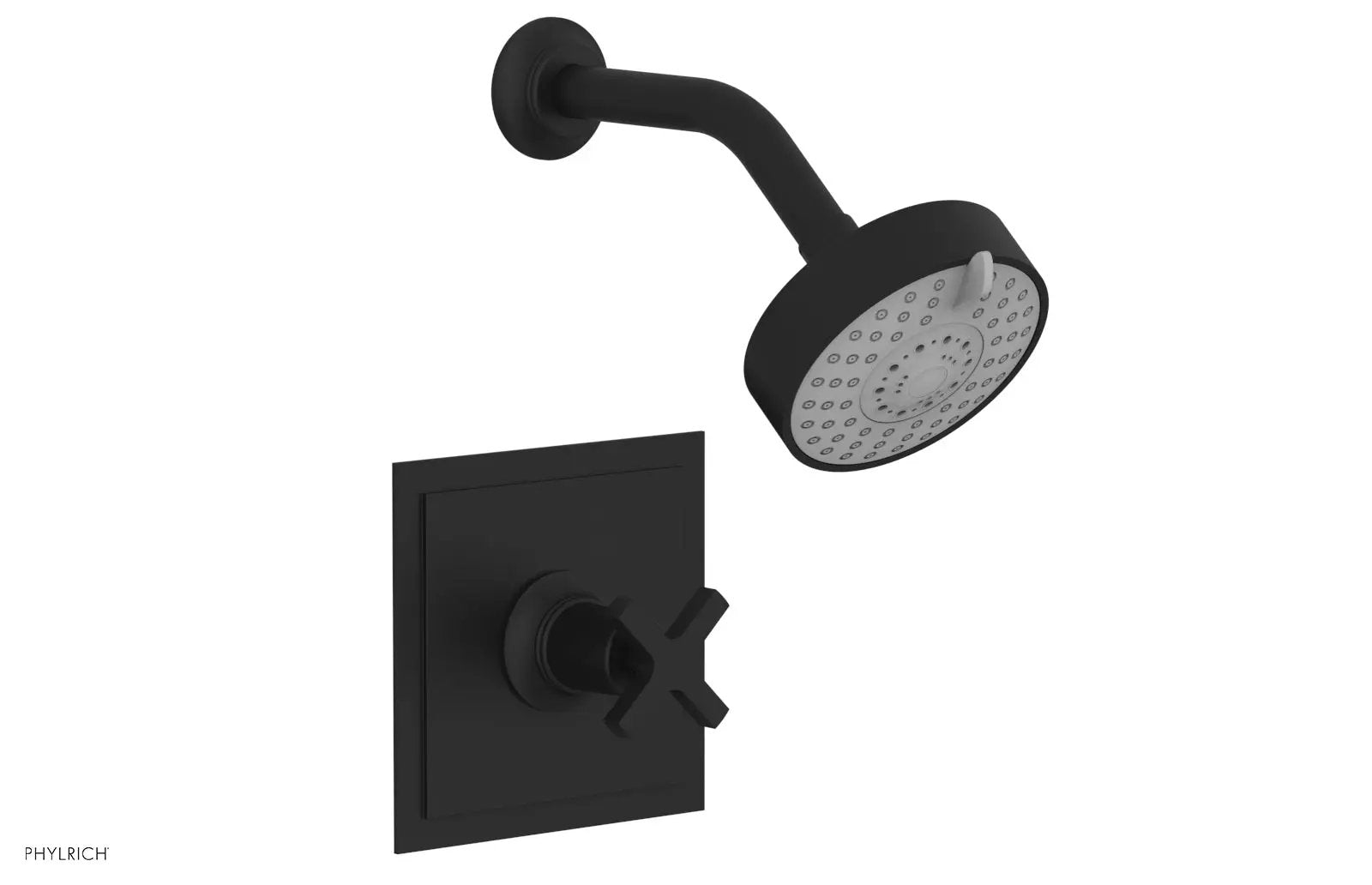 Phylrich HEX MODERN Pressure Balance Shower Set - Cross Handle by Phylrich
