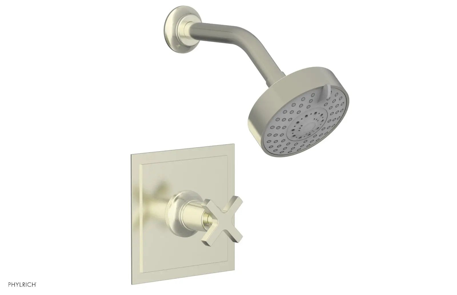 Phylrich HEX MODERN Pressure Balance Shower Set - Cross Handle by Phylrich