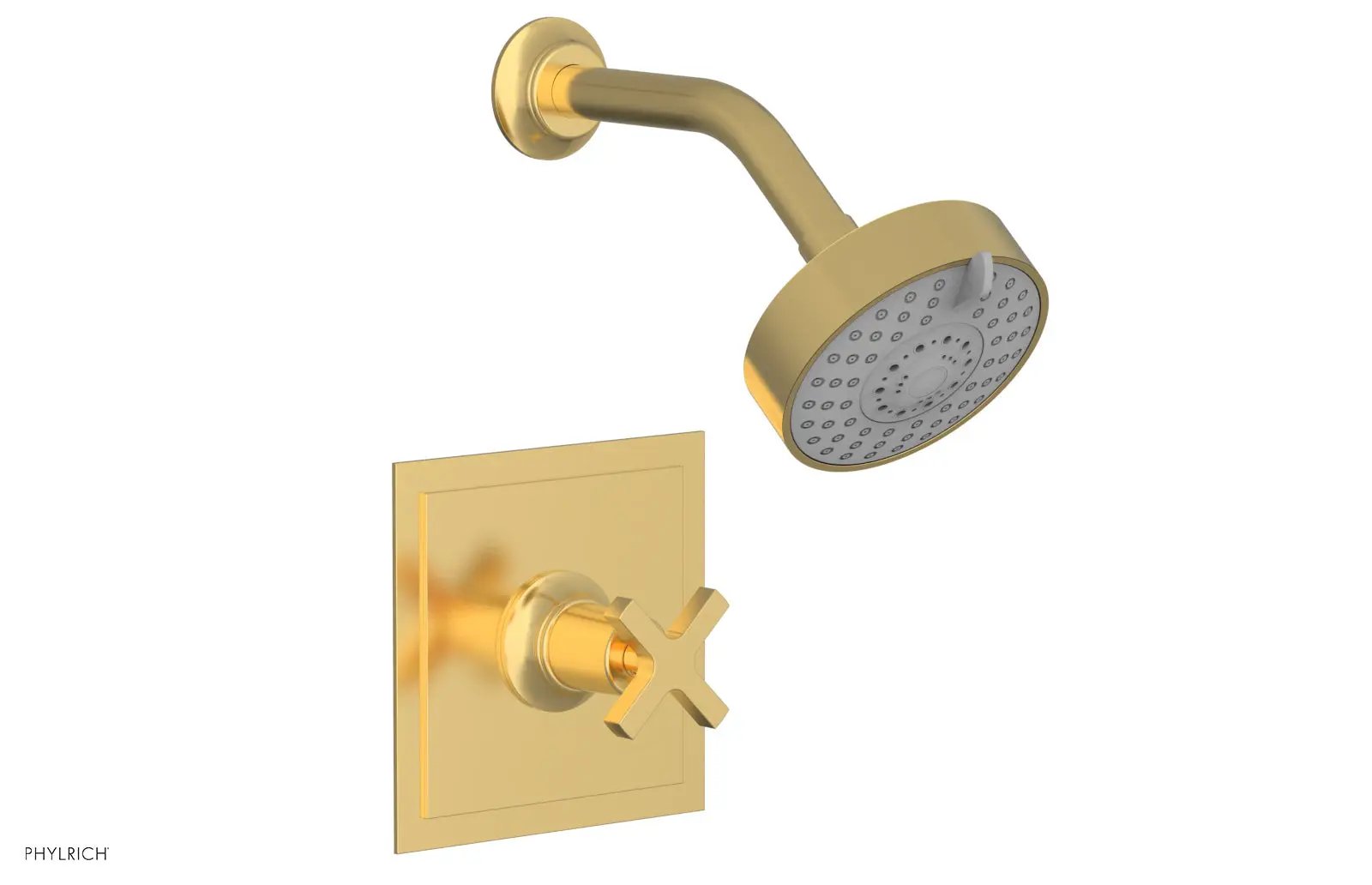 Phylrich HEX MODERN Pressure Balance Shower Set - Cross Handle by Phylrich