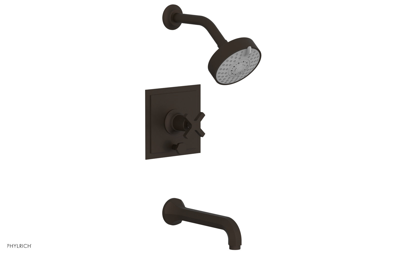 Phylrich HEX MODERN Pressure Balance Tub and Shower Set