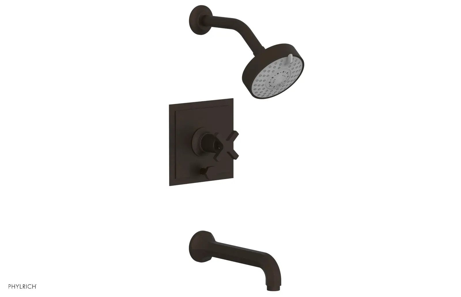 Phylrich HEX MODERN Pressure Balance Tub and Shower Set by Phylrich