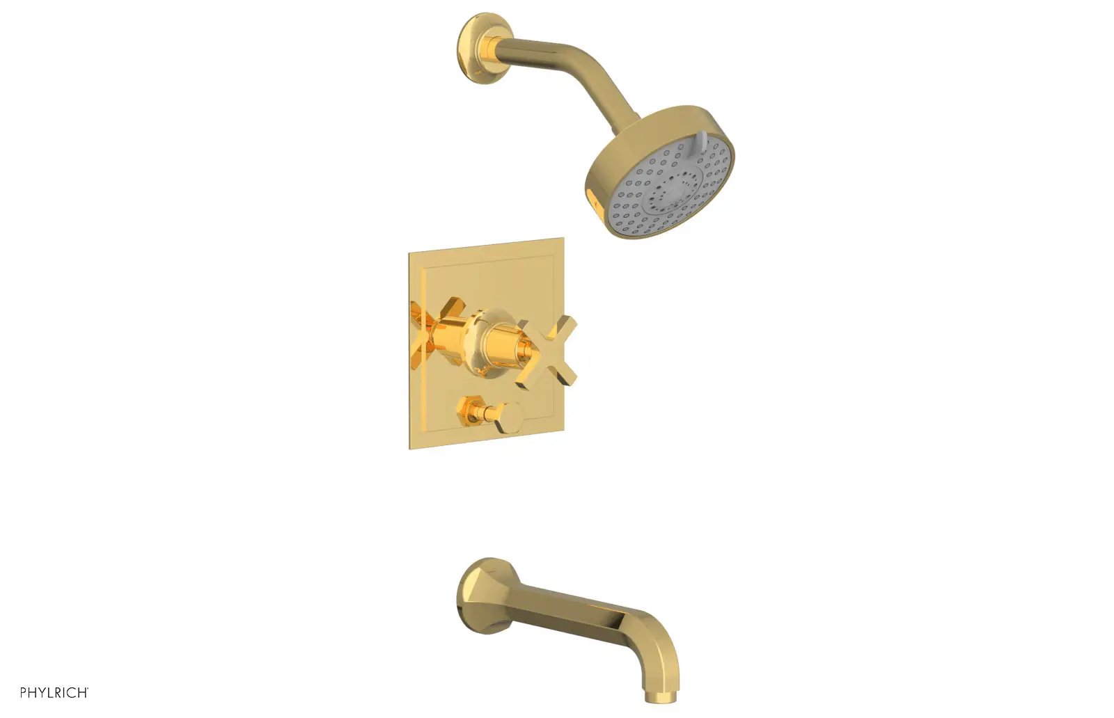 Phylrich HEX MODERN Pressure Balance Tub and Shower Set by Phylrich