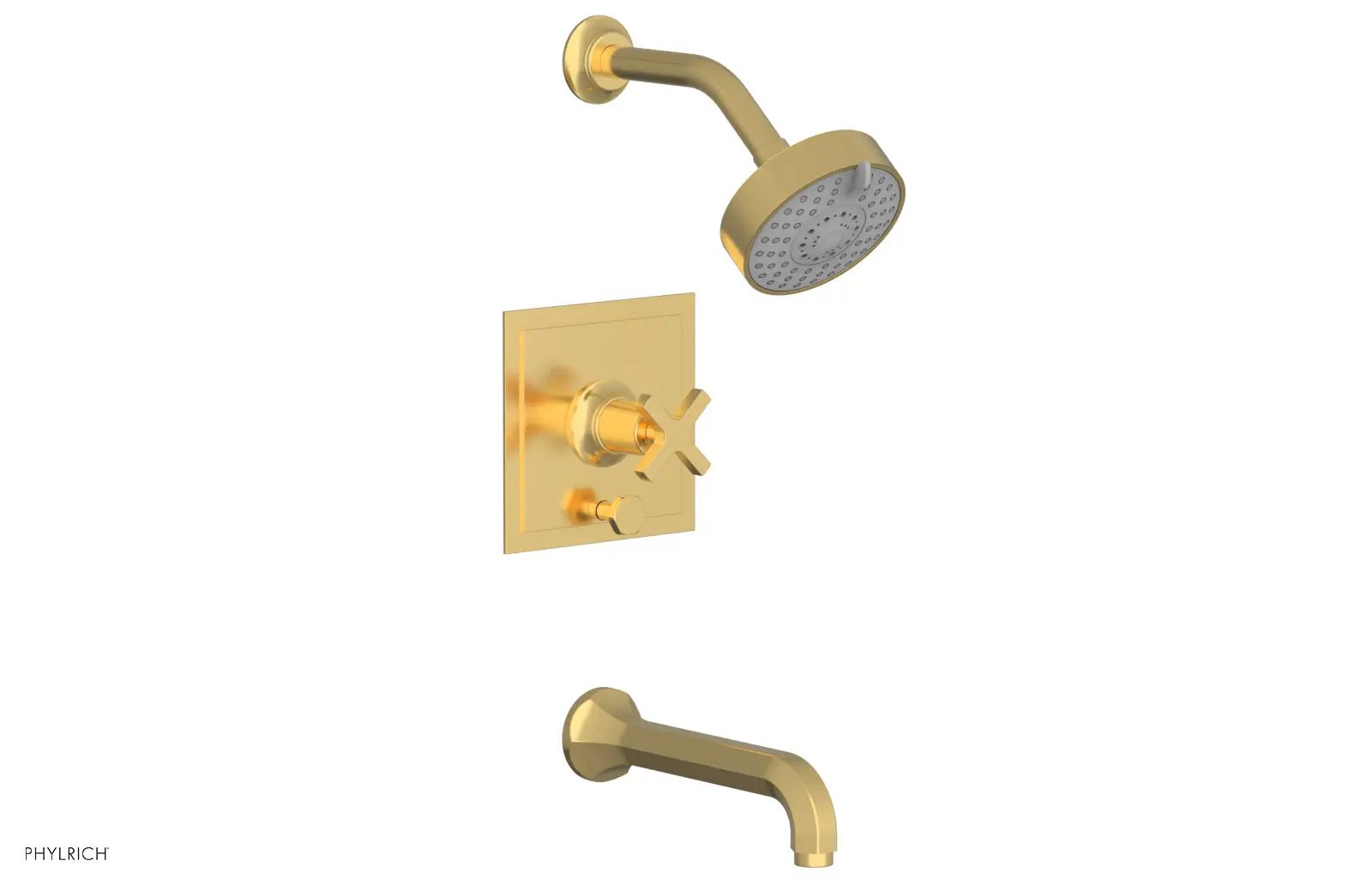Phylrich HEX MODERN Pressure Balance Tub and Shower Set by Phylrich
