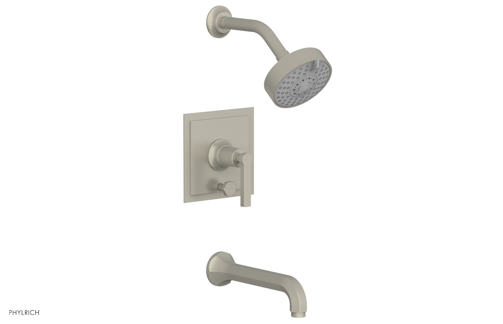 Phylrich HEX MODERN Pressure Balance Tub and Shower Set
