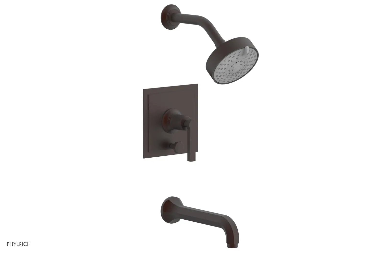 Phylrich HEX MODERN Pressure Balance Tub and Shower Set by Phylrich