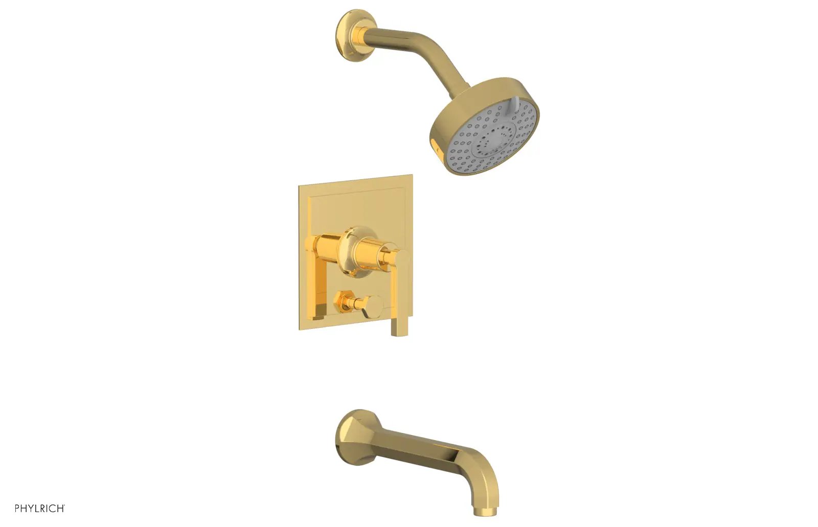 Phylrich HEX MODERN Pressure Balance Tub and Shower Set by Phylrich