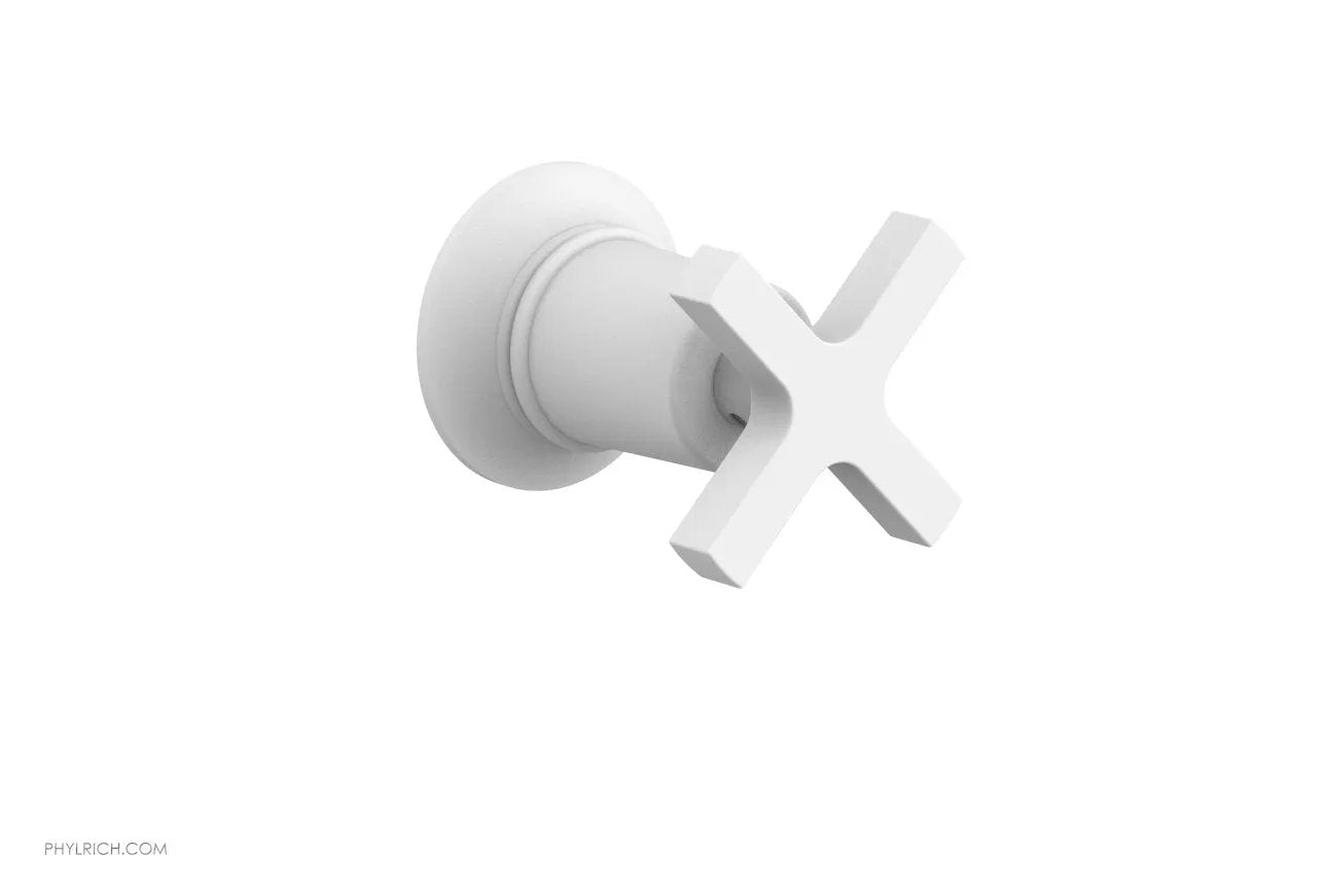 Phylrich HEX MODERN Volume Control/Diverter Trim - Cross Handle by Phylrich