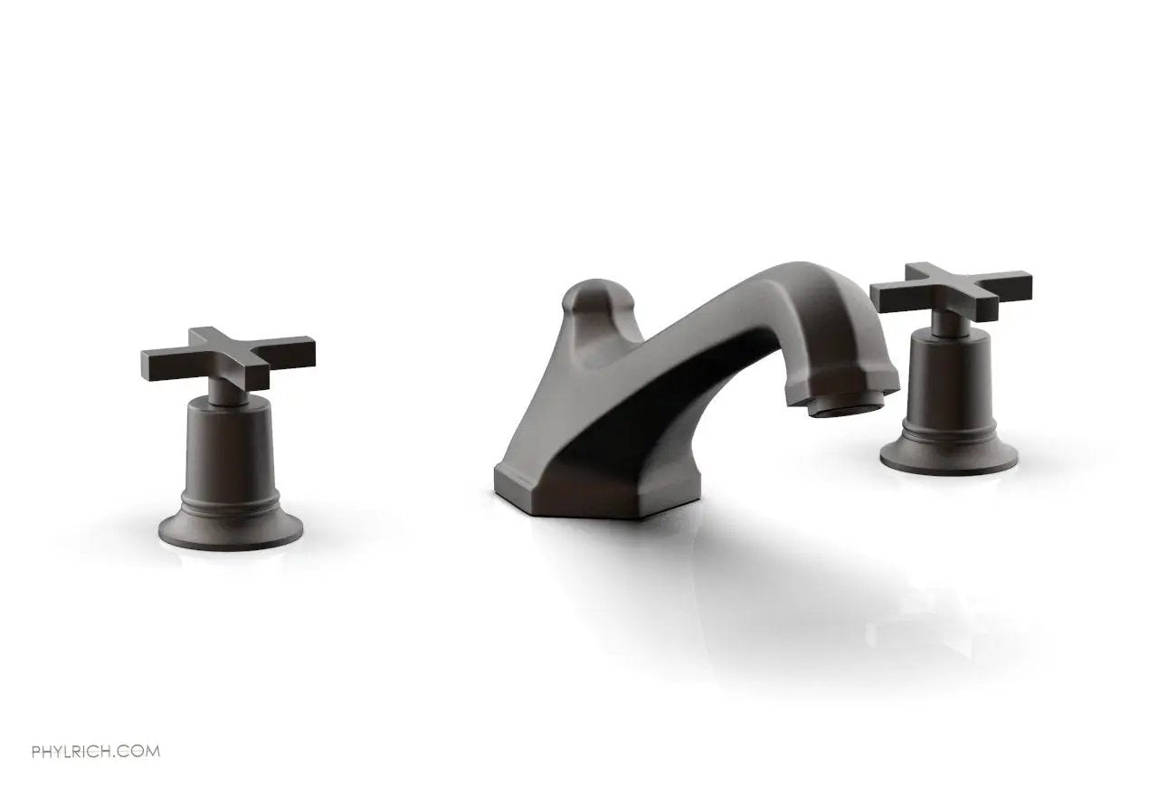 Phylrich HEX MODERN Deck Tub Set - Cross Handles by Phylrich