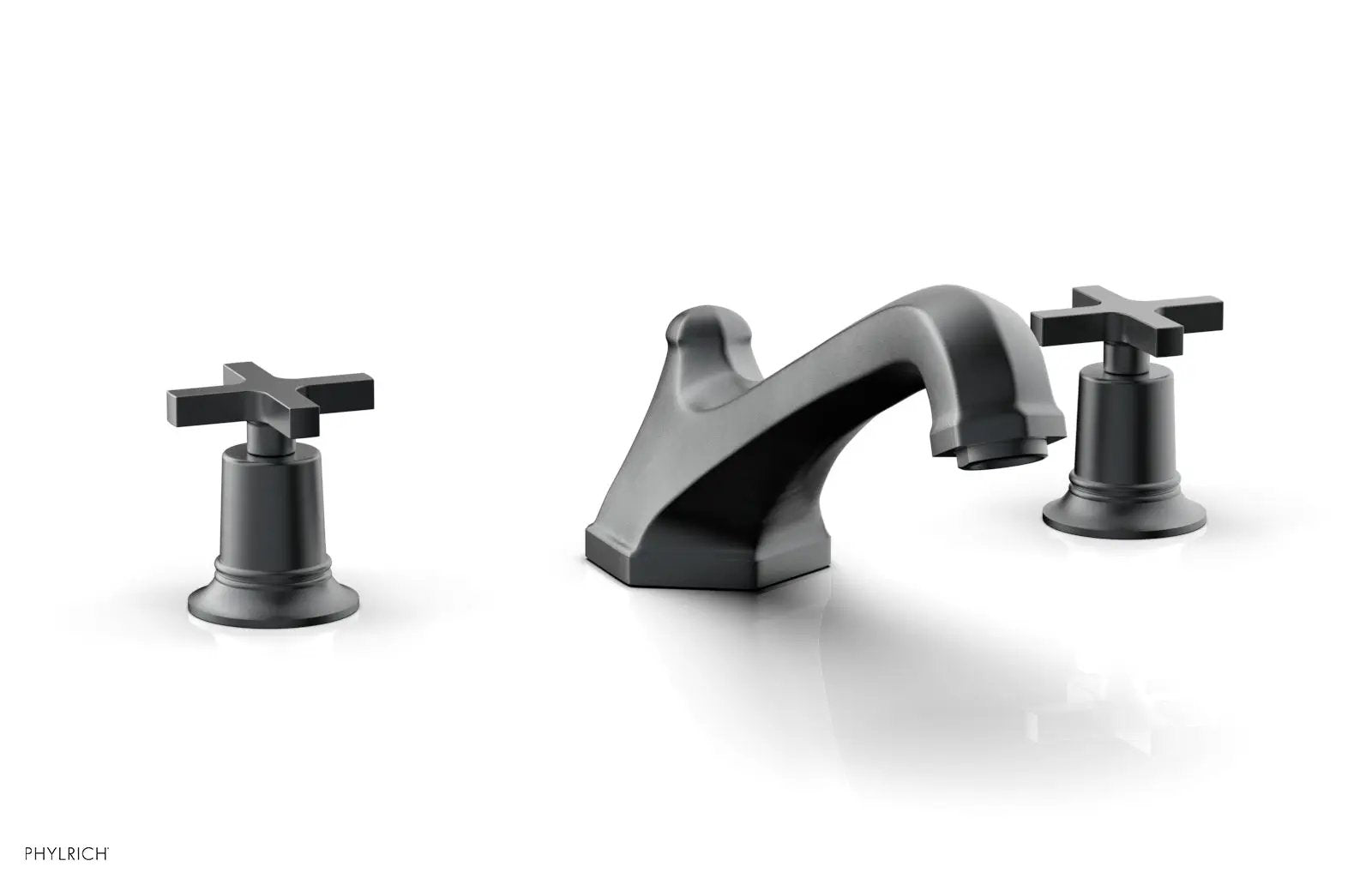 Phylrich HEX MODERN Deck Tub Set - Cross Handles by Phylrich