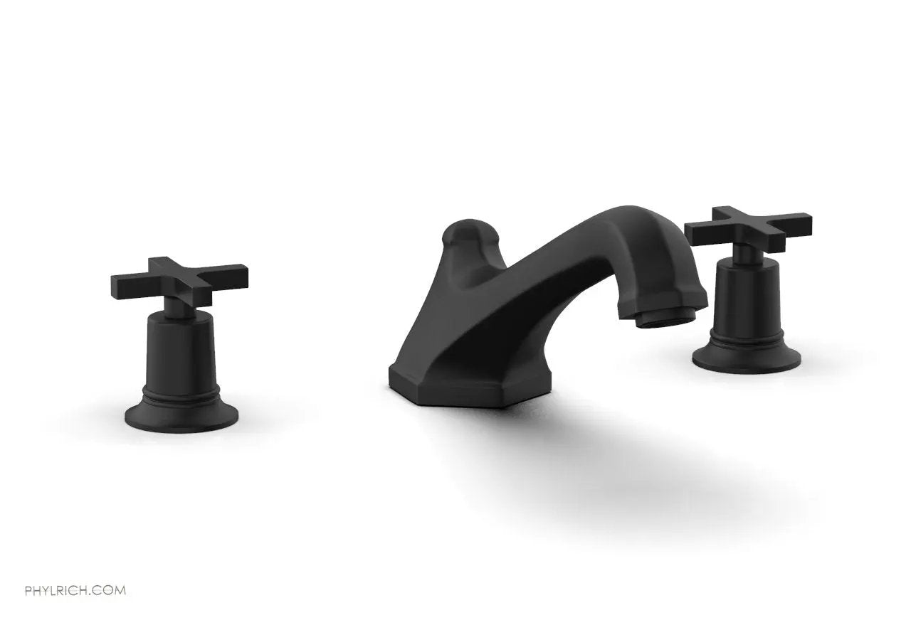 Phylrich HEX MODERN Deck Tub Set - Cross Handles by Phylrich