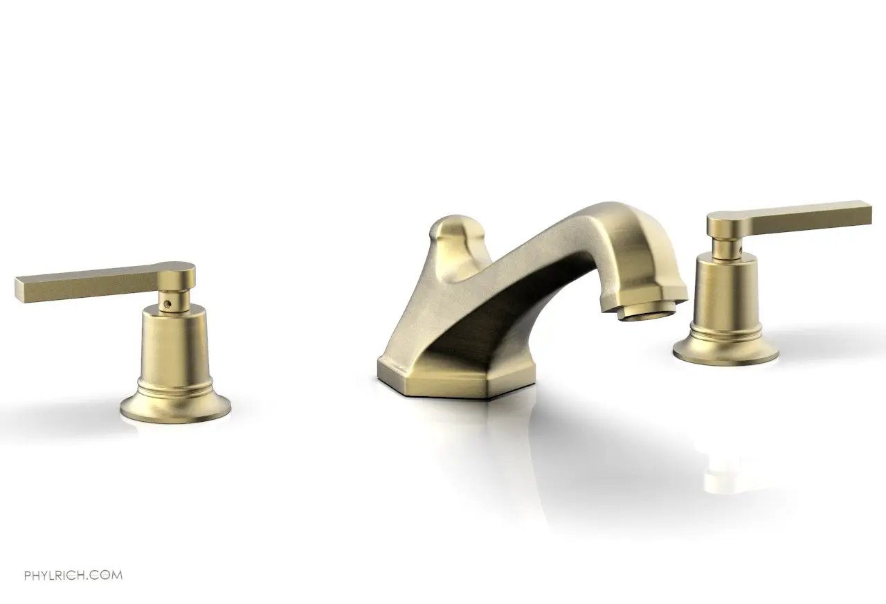 Phylrich HEX MODERN Deck Tub Set - Lever Handles by Phylrich