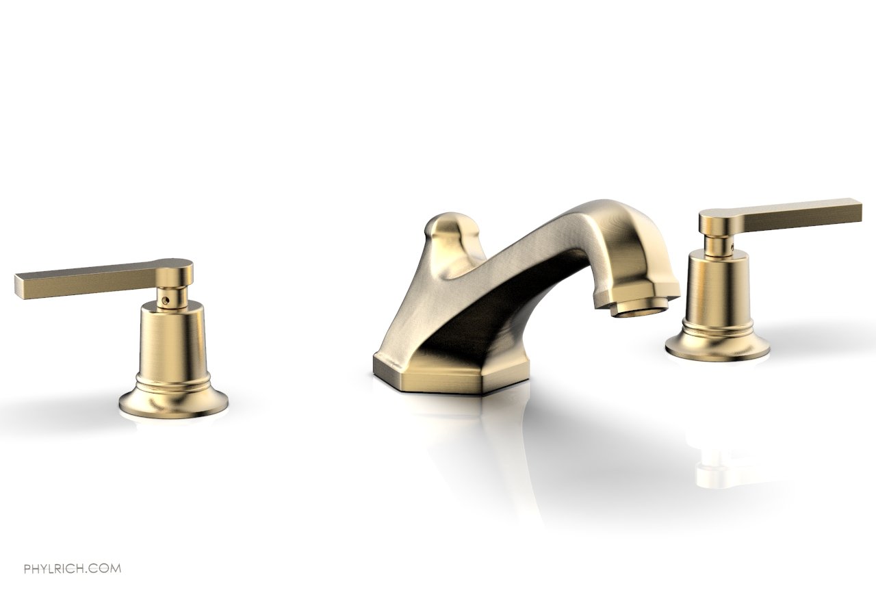 Phylrich HEX MODERN Deck Tub Set - Lever Handles by Phylrich
