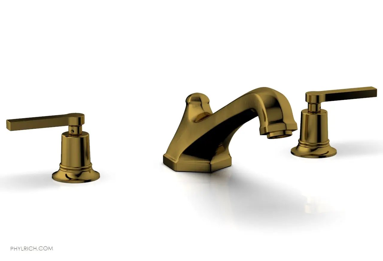 Phylrich HEX MODERN Deck Tub Set - Lever Handles by Phylrich