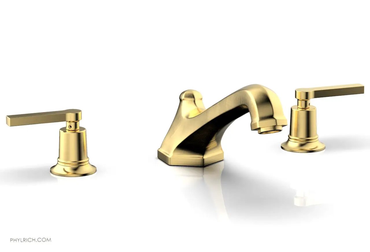 Phylrich HEX MODERN Deck Tub Set - Lever Handles by Phylrich
